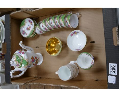 A nice collection of Paragon teaware in the Rockingham design to include coffee cans, saucers, coffee pot, cream, together wi