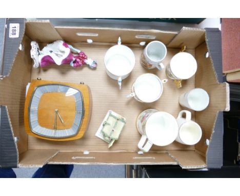 A collection of items to include Paragon and Aynsley commemorative mugs, Royal Doulton golfing jug, early Coronation mugs, wo