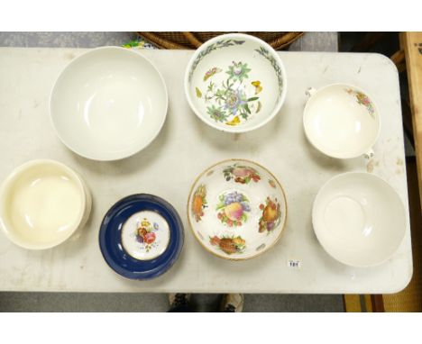 A collection of large kitchen bowls by Wedgwood, Portmeirion, Spode, etc. (7)