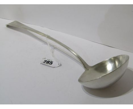 GEORGE III SILVER OLD ENGLISH PATTERN SOUP LADLE, London 1812, maker SB, 164 grms