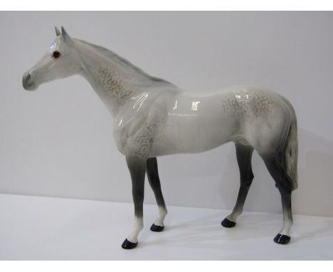 BESWICK HORSE, Large Racehorse model no. 1564 in dapple grey, 20.5cm height 