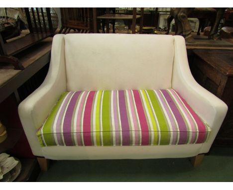 A Multiyork two seater sofa, 90cm x 112cm x 73cm deep