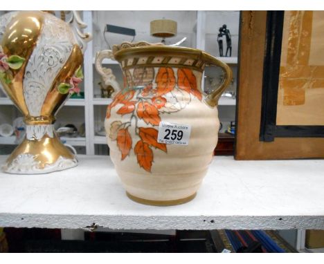 A large Charlotte Rhead floral table jug