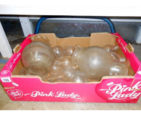 Box of oil lamp chimneys