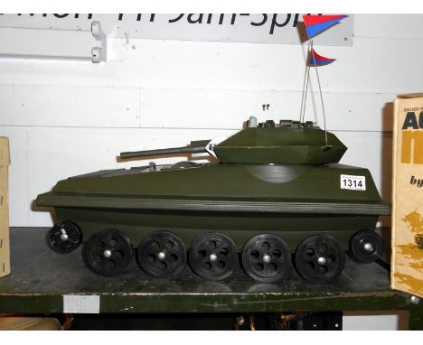 Action Man Scorpion tank and original box a/f