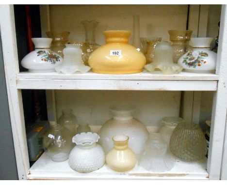 Quantity of lamp shades of various designs