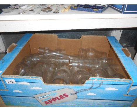 Box of oil lamp chimneys