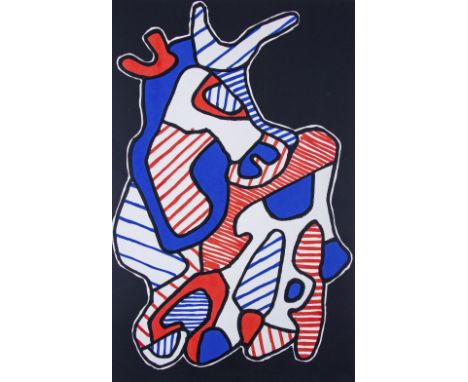 ‡Jean Dubuffet (French 1901-1985)Vache, from Banque De L'HourloupeLithograph, unframed78 x 58cmProvenance:Private Collection