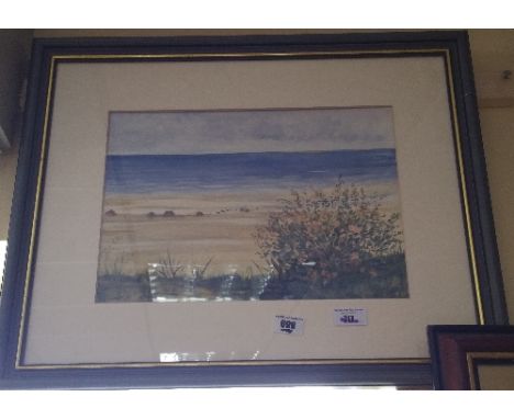 A 20th Century Watercolour of a Seascape.