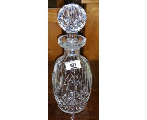 A Waterford Crystal Decanter & Stopper.
