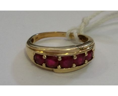 A Gold Ruby Ring.