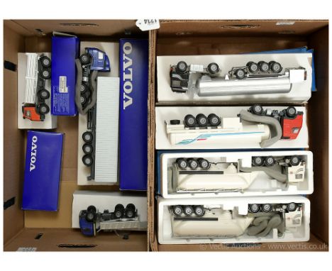 Conrad 1/50th scale group to include 2 x Volvo 400 Articulated Tankers - white, Volvo FH16 Globetrotter - Tankers x 2, Volvo 