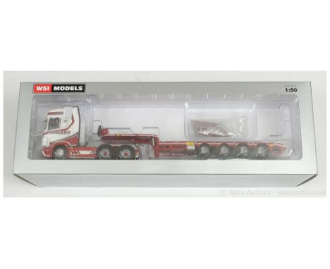 WSI Models (Search Impex) 1/50th scale 02-2231 Scania S Highline CS20H 6x2 Tag axle plus semi Low Loader for axle "Donnell &a