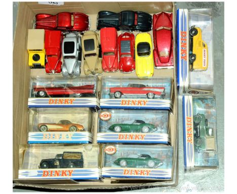 Matchbox (Dinky The Collection) a group of boxed &amp; unboxed to include; DY9 Land Rover; DY15 Austin "Dinky Toys" Van; 2 x 