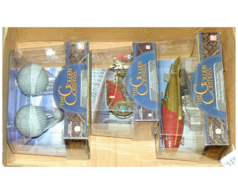 Corgi "The Golden Compass" a group to include Magisterium Sky Ferry; Magisterium Carriage and Lee Soresby's Airship - conditi