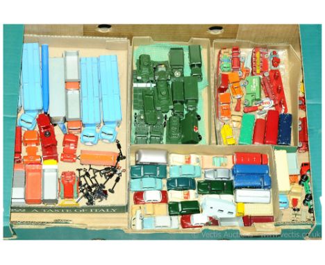 Matchbox Large Unboxed Group to include; Regular Wheel Military Issues 49a Half-Track; 43a Hillman Minx; 22a Vauxhall Cresta;