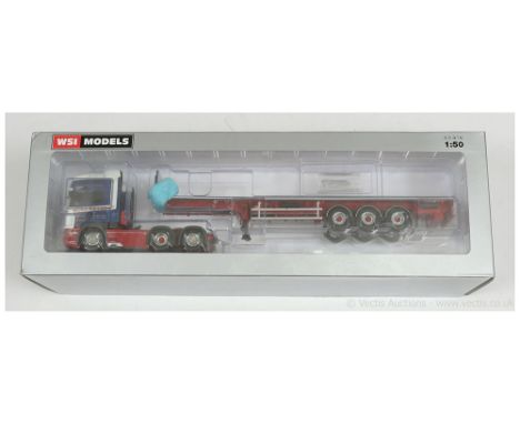 WSI Models (Search Impex) 1/50th scale 02-2239 Scania Streamline Topline 6x2 Tag axle plus Flatbed Trailer 3-axle "McCaul Hau