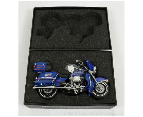 Die-cast Promotions (ERTL) 1/12th scale Motorcycle Harley Davidson FLHTCU Ultra Classic Electroglide "Chicago Cubs" - Mint in