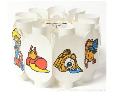 Magic Roundabout 1970's Lamp Shade featuring the entire cast of characters surprisingly without any licensing or copyright in