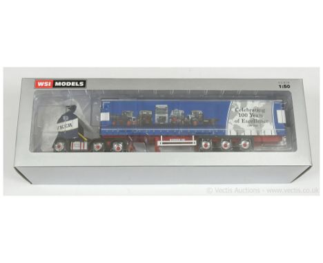 WSI Models (Search Impex) 1/50th scale 02-2351 Volvo FH4 Glob 6x2 twin steer plus 3-axle curtain side trailer "Bowker" with c