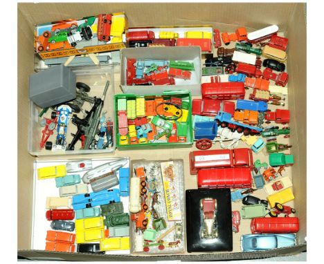 A large unboxed group to include Morestone Articulated Tanker; Matchbox Models of Yesteryear "Souvenir Series" - gold plated 