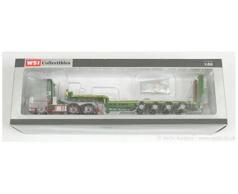 WSI Models (Search Impex) 1/50th scale 02-1725 Volvo FH4 Globetrotter 6x2 Tag axle plus semi Low Loader plus 4-axle with doub