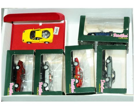 Detail Cars (1/43rd scale) a group to include; 131 Jaguar XJS Convertible; 121 Ferrari 348 TS - silver; 1005 Ferrari 40, plus