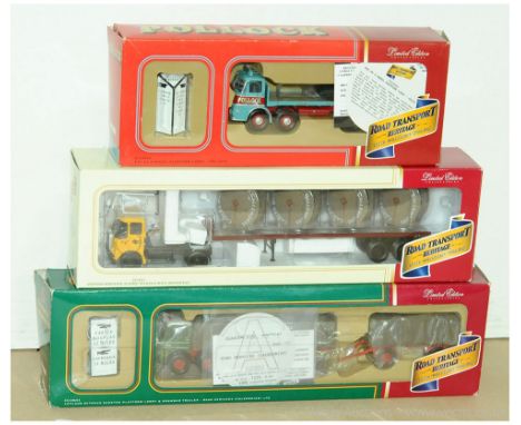 Corgi - group of Limited Edition (1/50 Scale) Trucks to include CC10503 ERF "Pollock"; CC12512 Atkinson "British Rail" and CC