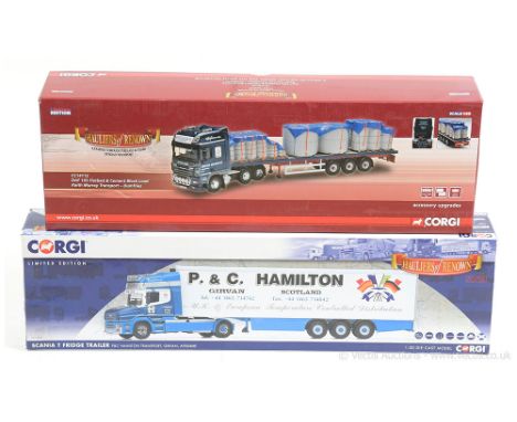 Corgi 1/50th scale Hauliers of Renown pair (1) CC14112 DAF 105 Flatbed and Cement block load - Keith Murray Transport Dumfrie