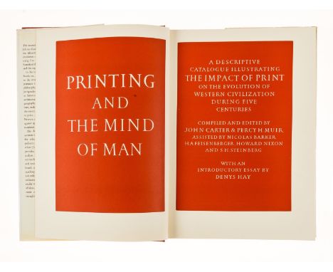 Carter (John) &amp; Percy H.Muir. Printing and the Mind of Man, first edition, 1967 § Morison (Stanley) &amp; Kenneth Day. Th