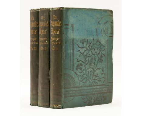 Trollope (Anthony) Mr Scarborough's Family, 3 vol., first edition in book form, 32pp. of advertisements dated March 1883 to e