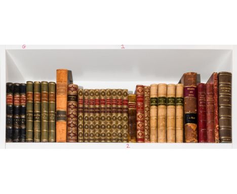 Bindings.- Richardson (Samuel) Clarissa. Or, the History of a Young Lady, 7 vol., first edition, vols. 3 &amp; 4 first state,