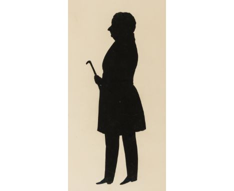 Silhouettes.- Anonymous (late 19th century) Collection of 75 silhouettes, including portraits, theatrical scenes, and childre
