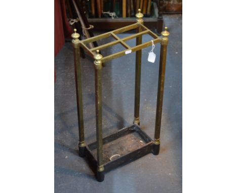 A brass stick stand