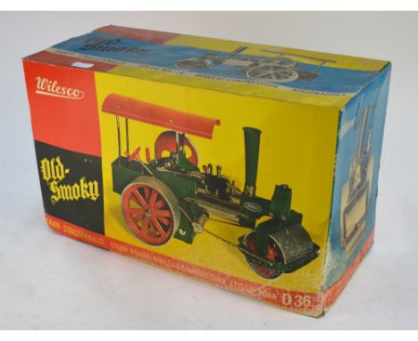 A boxed Wilesco 'Old Smoky' live model steam roller