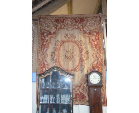 An Aubusson-style floral tapestry rug, 305 x 244 cm