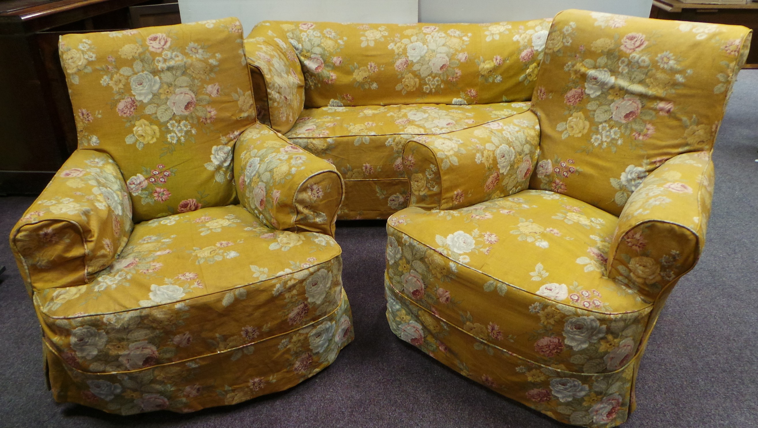 3 piece suite with loose covers