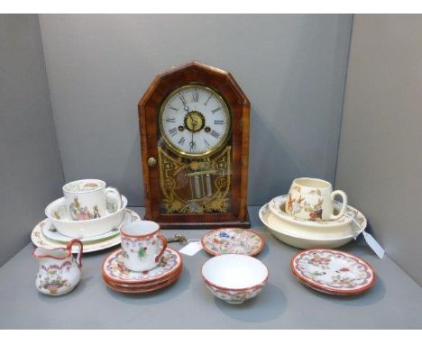 An assortment of mixed ceramics including Royal Doulton Bunnykins, Wedgwood Beatrix Potter tableware etc. and an Art Deco woo