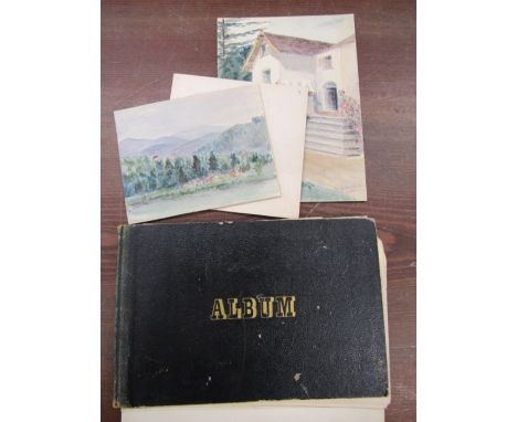 An artists sketch book, mostly of scenes in Switzerland in 1922