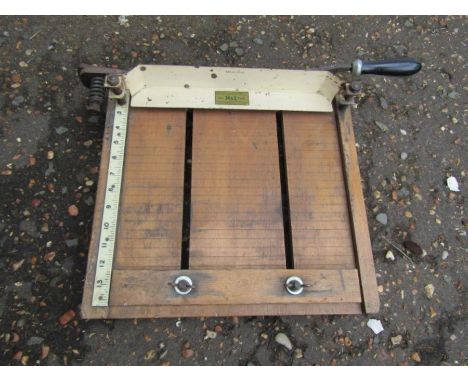 Vintage leather guillotine made by H &amp; L tools&nbsp;