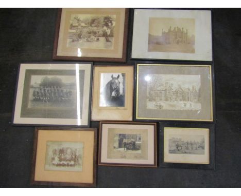 Vintage prints and photo's including Marrington Hall and Yorkshire Hussars 1939