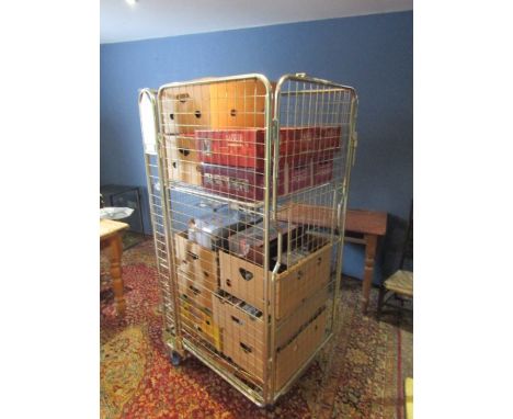 Stillage of DVD's, DVD boxsets and videos to include Dad's Army, CSI and Poirot etc&nbsp;