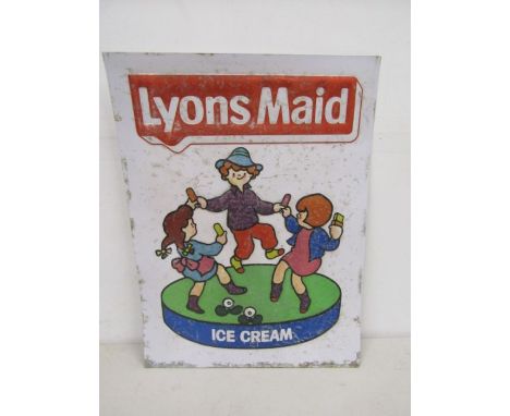 Lyons Maid metal vintage sign 46x59cm