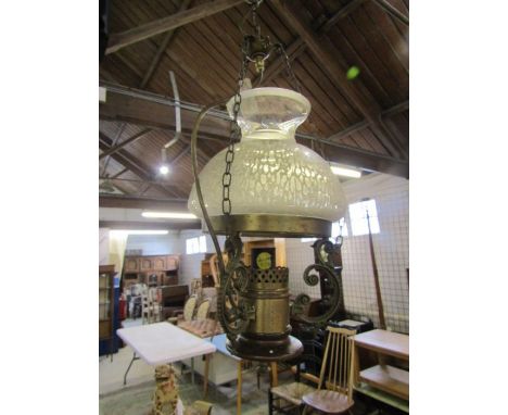 4 Gothic style wooden wall sconces and ceiling light with glass shade&nbsp;