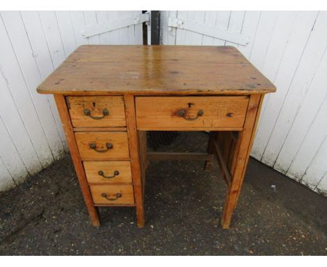 Small vintage pine desk H83cm W80cm D55cm approx&nbsp;