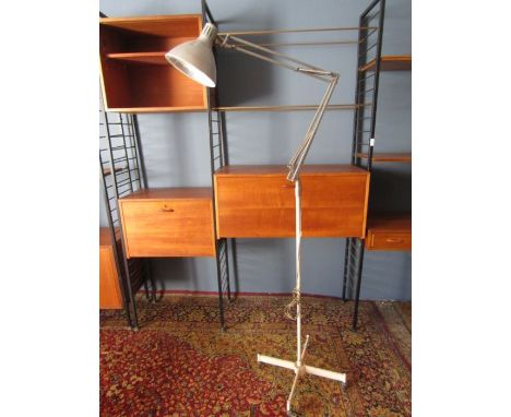 Angle poise floor lamp on castors&nbsp;