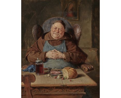 Eduard von Grützner1846 Großkarlowitz b. Neisse - 1925 München"Nach der Vesper"R. u. signiert und 1904 datiert. Öl auf Lwd. 5