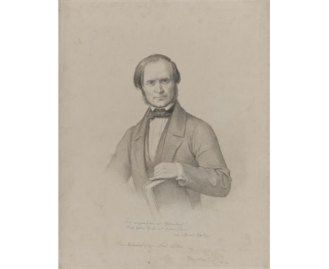 Wilhelm von Kaulbach1804 Arolsen - 1874 MünchenFranz von Löher(1818 Paderborn - 1892 München). Hüftbild leicht nach links, de