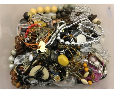 A quantity of vintage dress jewellery