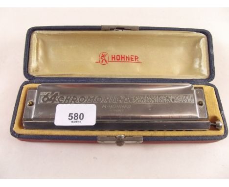 A Hohner harmonica 'The 64 chromonica professional model', cased